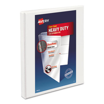 Avery® Heavy-duty Non Stick View Binder With Durahinge And Slant Rings, 3 Rings, 0.5" Capacity, 11 X 8.5, White, (5234) freeshipping - TVN Wholesale